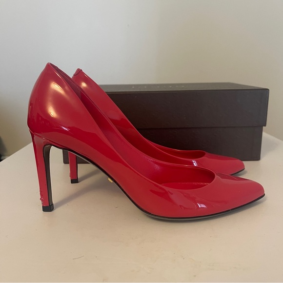 Gucci patent leather shoes heels shocking pink size 36 - Picture 4 of 9